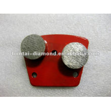 Diamond grinding shoes for concrete